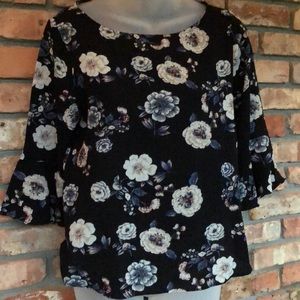 Casual Couture sold by Neiman Marcus black floral